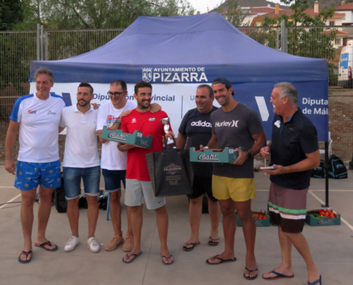 Watervolley Diputacion Malaga Pizarra 2022, entrega premios segundo masculino