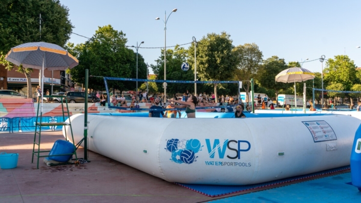 Torneo Watervolley Fuenlabrada partido con público