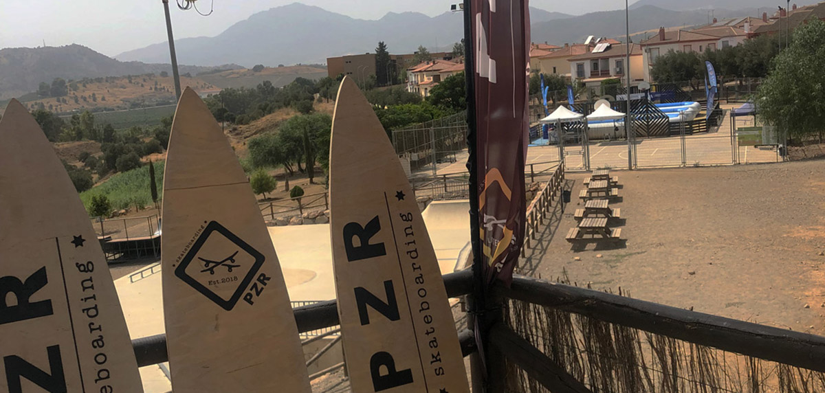 Watervolley Diputacion Malaga Pizarra 2022, vista desde skatepark PZR